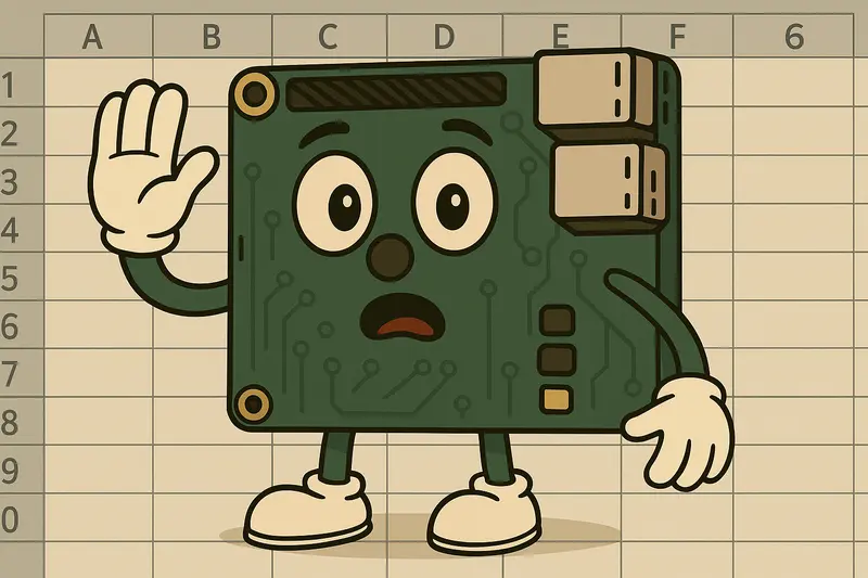 Microsoft Excel táblázatkezelő logo és táblázat