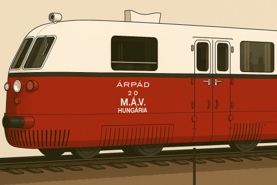 Az Árpád motorkocsi (2025. május) illusztráció