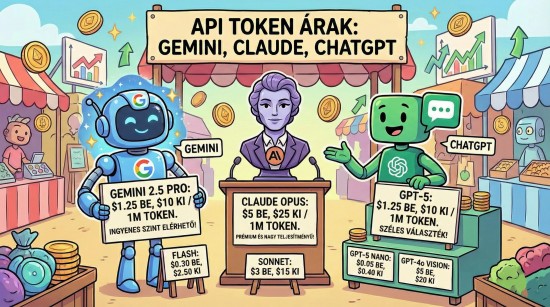 Mesterséges inteligencia API költségek illusztráció