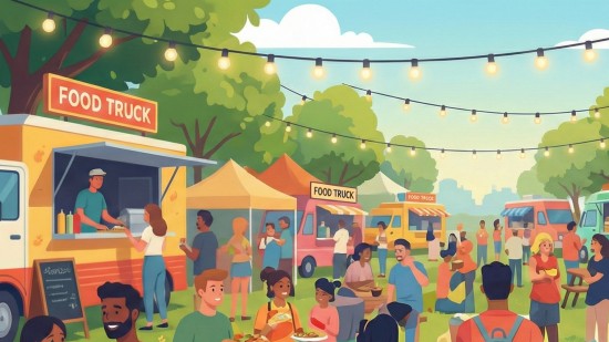 Urban Street Food Fesztivál illusztráció