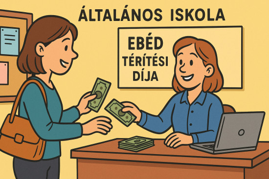 Ebédfizetés (2024. május - idegen nyelv) illusztráció