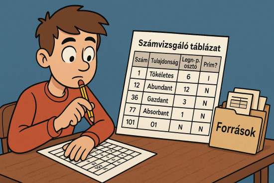 Számvizsgáló (minta) illusztráció