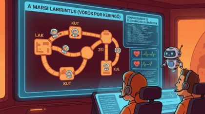 A Marsi Labirintus illusztráció