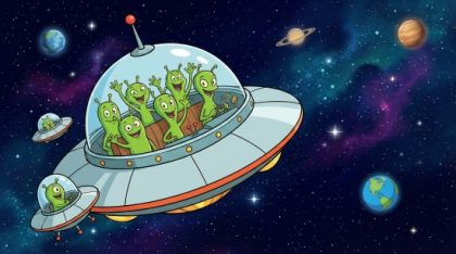 Fermi paradoxon illusztráció